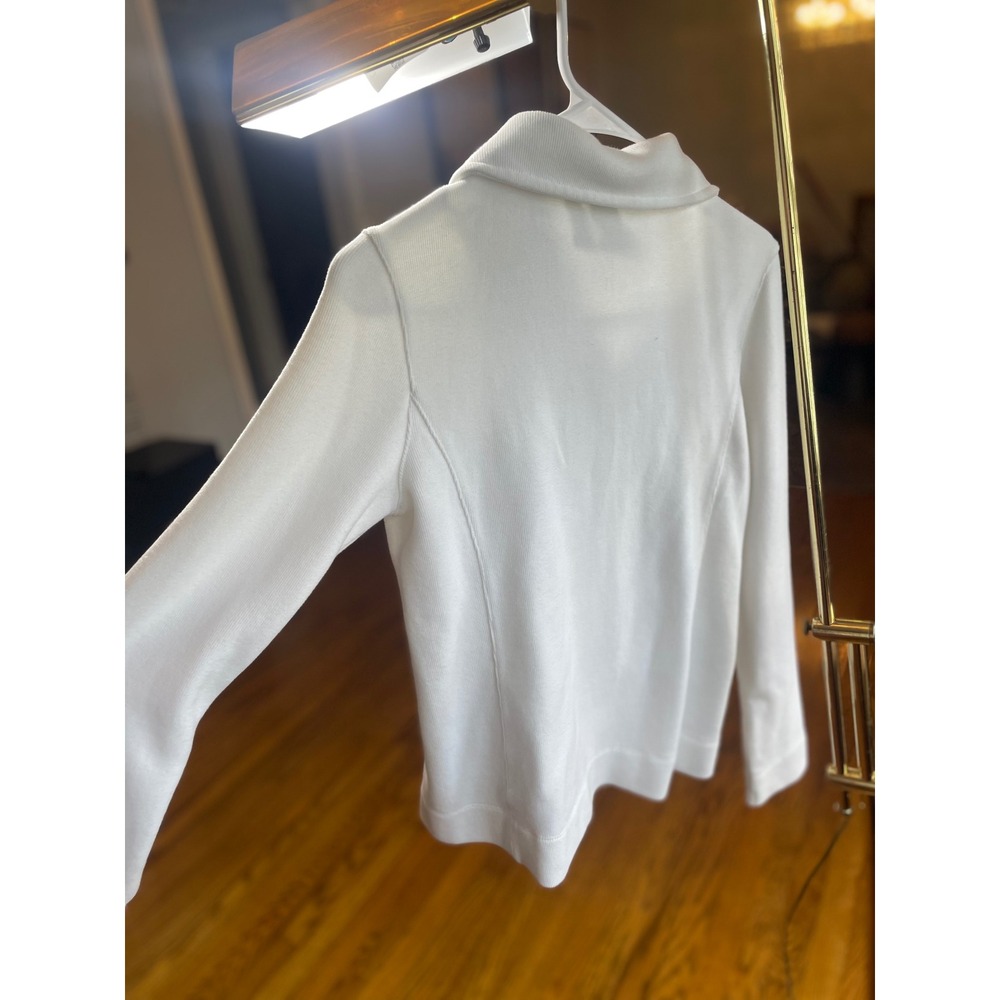 NuiSport Ritz Carlton Amelia Island White Full straight Zip Jacket Womens XS - Picture 6 of 7